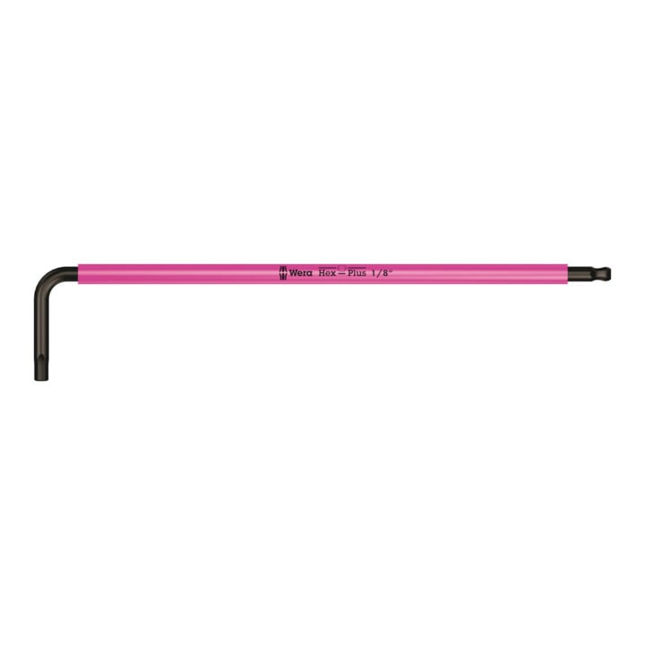 Clé mâle coudée Wera 950 SPKL Multicolore, syst. impérial, BlackLaser, 1/8" x 123 mm