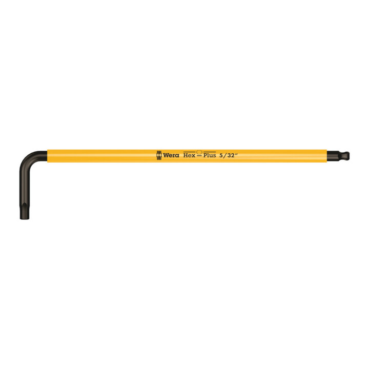 Clé mâle coudée Wera 950 SPKL Multicolore, syst. impérial, BlackLaser, 5/32" x 137 mm