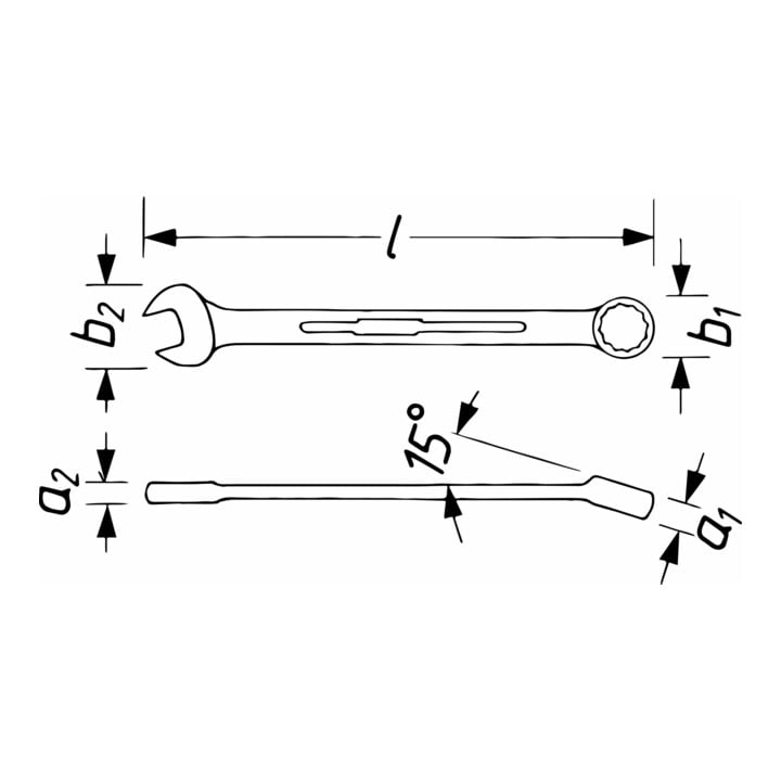 Clé mixte 600N-5.5 5.5 mm HAZET