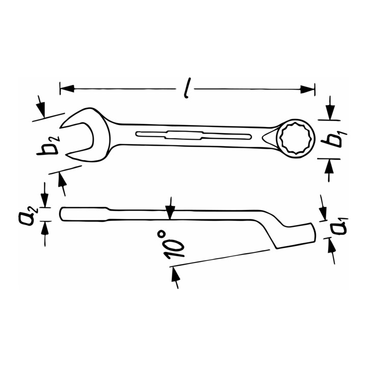 Clé mixte 603-10 10 mm HAZET