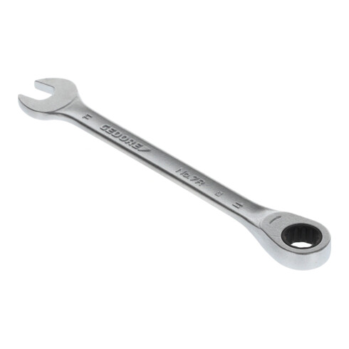 Clé mixte 7 R 11 ouv. 11 mm avec cliquet pol. L. 164 mm acier CV GEDORE