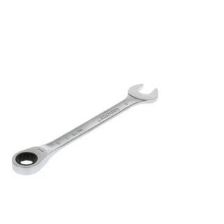 Clé mixte 7 R 17 ouv. 17 mm av.cliquet pol. L. 225 mm acier CV GEDORE