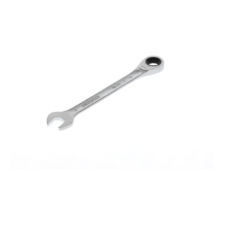 Clé mixte 7 R 17 ouv. 17 mm av.cliquet pol. L. 225 mm acier CV GEDORE