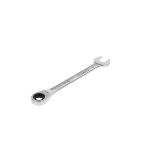 Clé mixte 7 R 17 ouv. 17 mm av.cliquet pol. L. 225 mm acier CV GEDORE