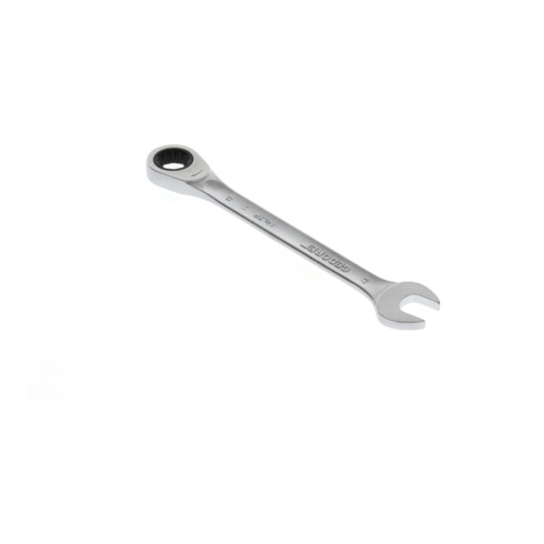 Clé mixte 7 R 17 ouv. 17 mm av.cliquet pol. L. 225 mm acier CV GEDORE