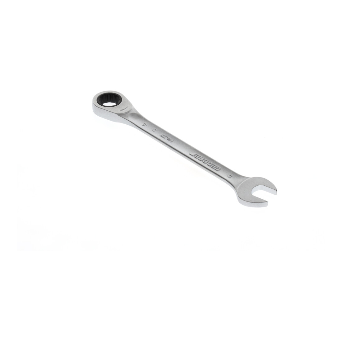 Clé mixte 7 R 17 ouv. 17 mm av.cliquet pol. L. 225 mm acier CV GEDORE
