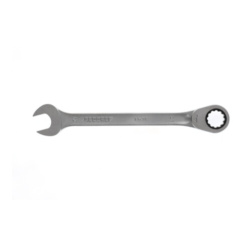Clé mixte 7 R 21 ouv. 21 mm avec cliquet pol. L. 274 mm acier CV GEDORE