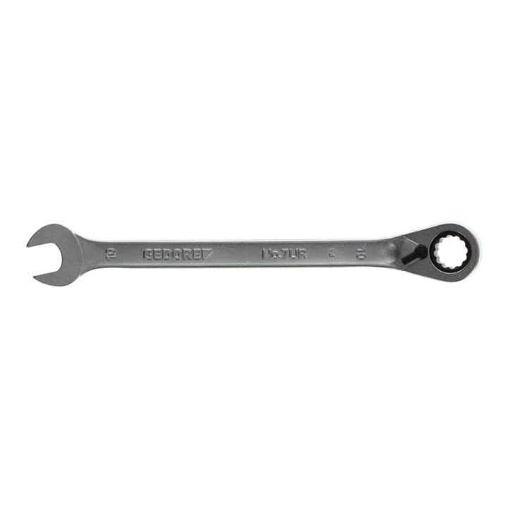 Clé mixte à cliquet 7 UR 10 commutable 10mm L.160mm angle de travail 7degr. GEDO