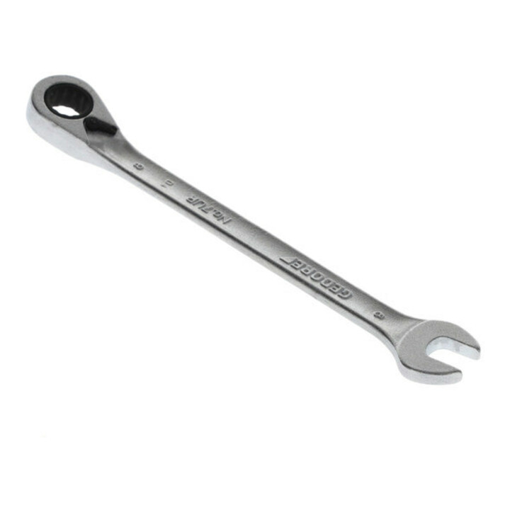 Clé mixte à cliquet 7 UR 8 commutable 8mm L.140mm angle de travail 7degr. GEDORE