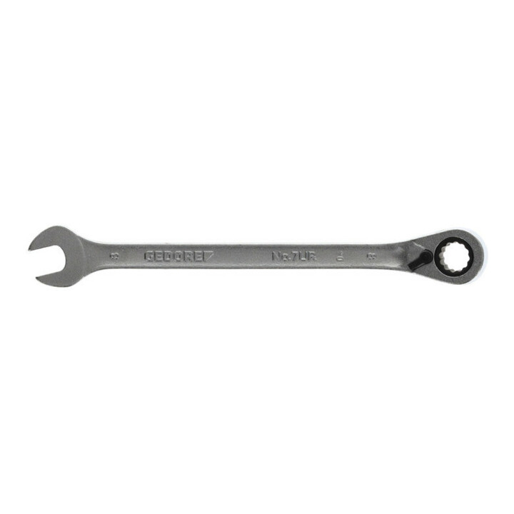 Clé mixte à cliquet 7 UR 8 commutable 8mm L.140mm angle de travail 7degr. GEDORE