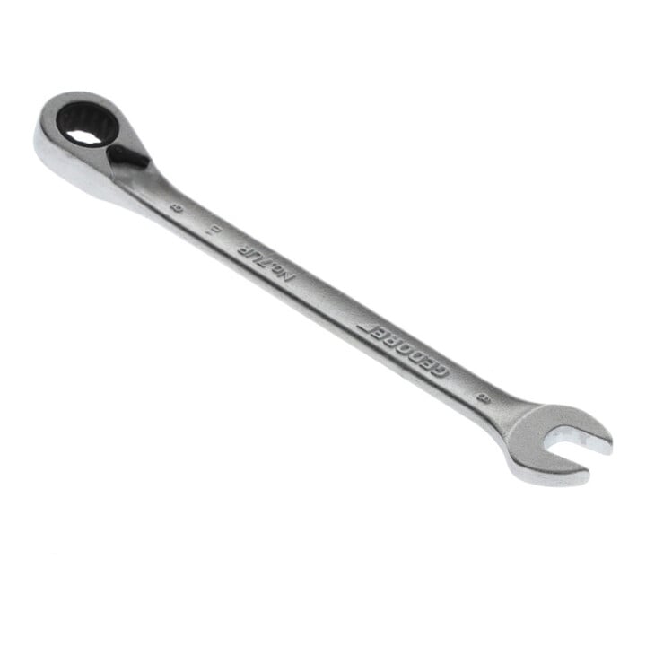 Clé mixte à cliquet 7 UR 8 commutable 8mm L.140mm angle de travail 7degr. GEDORE
