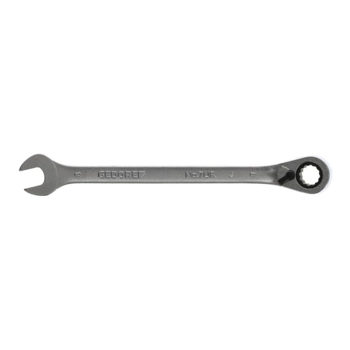 Clé mixte à cliquet 7 UR 8 commutable 8mm L.140mm angle de travail 7degr. GEDORE
