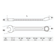 Clé mixte BGS 4,5 mm-3