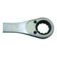 Clé mixte GEDORE 7 R 24 ouv. 24 mm avec cliquet pol. L. 325 mm acier CV-2