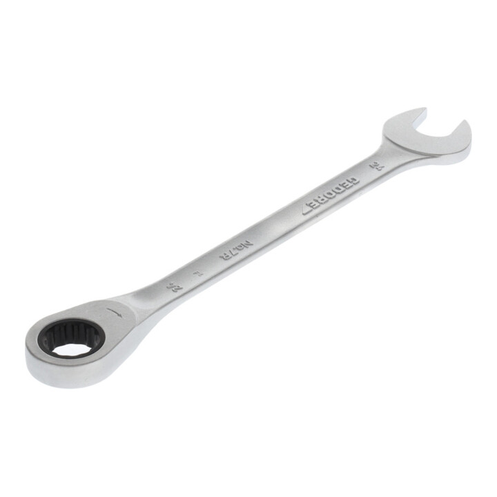 Clé mixte GEDORE 7 R 24 ouv. 24 mm avec cliquet pol. L. 325 mm acier CV