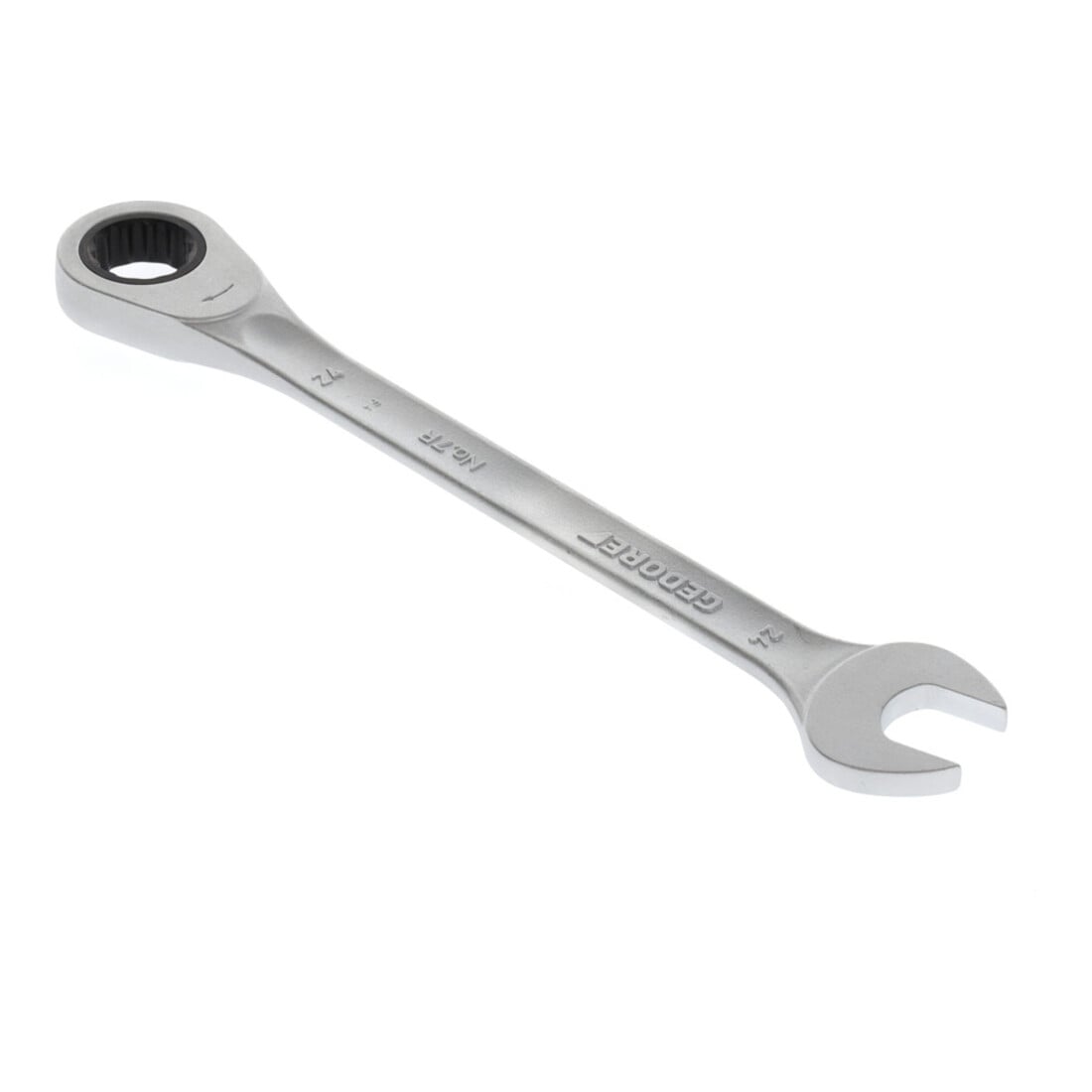 Clé mixte GEDORE 7 R 24 ouv. 24 mm avec cliquet pol. L. 325 mm acier CV