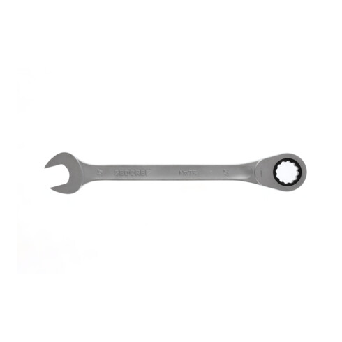 Clé mixte GEDORE  7 R 27 ouv. 27 mm avec cliquet pol. L. 359 mm acier CV