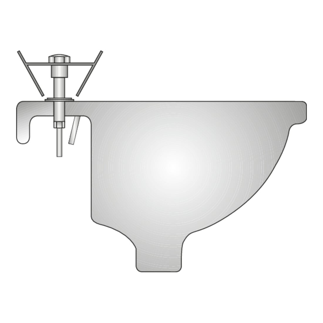 Clé p. robinets de lavabo L. 260 mm ouv. de clé jusqu'à 36 mm GEDORE