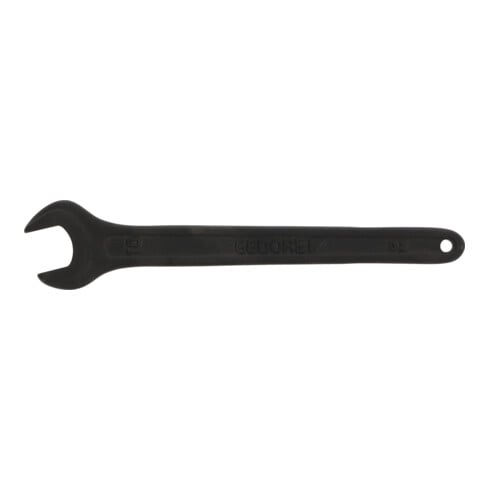 Clé plate simple 894 ouv. de clé 10 mm L. 106 mm phosphaté avec trou d'accrochag