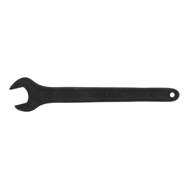 Clé plate simple 894 ouv. de clé 10 mm L. 106 mm phosphaté avec trou d'accrochag