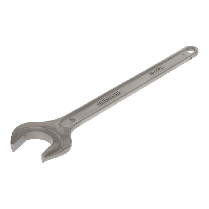 Clé plate simple Gedore ouv. de clé 55 mm L. 459 mm gris acier