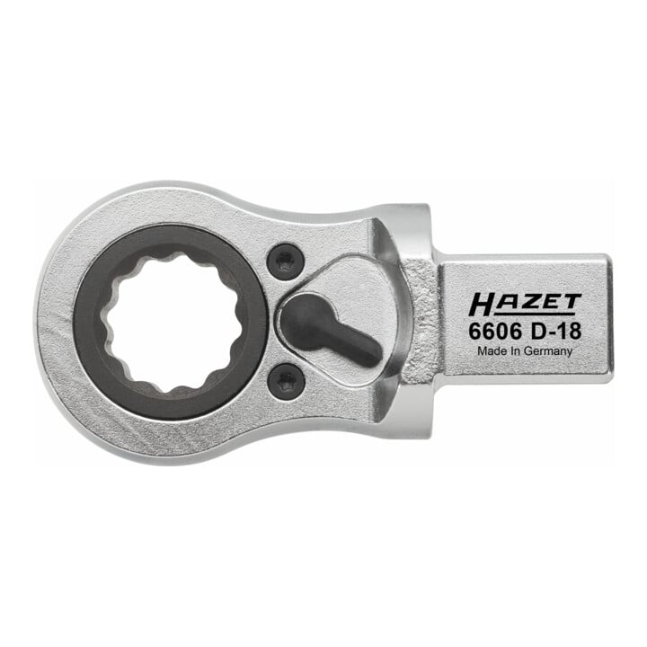 Clé polygonale à cliquet enfichable 6606D-17 17 mm HAZET