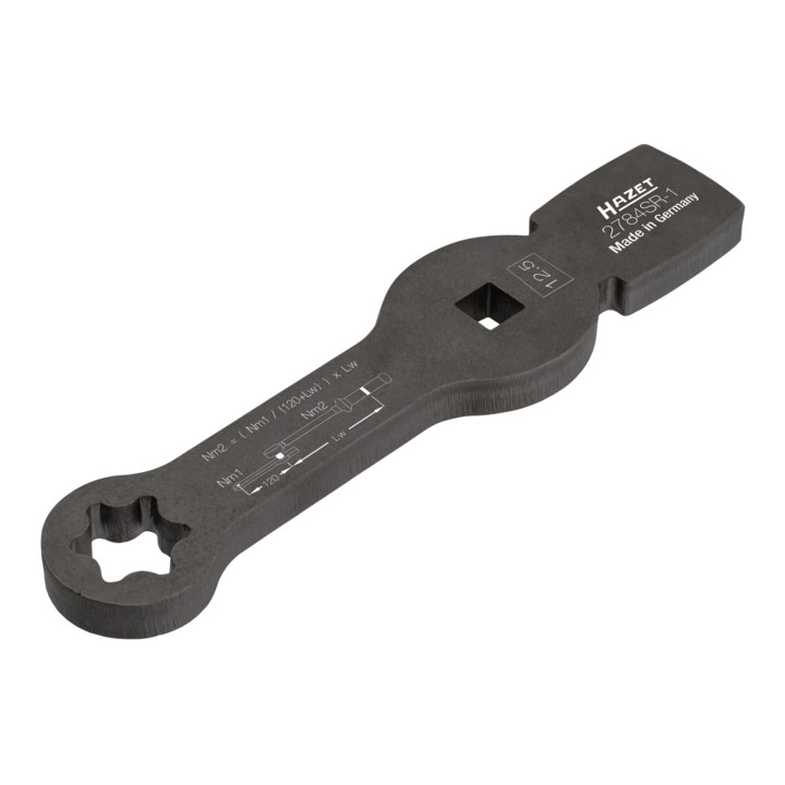 Clé polygonale à frapper à 12 pans avec 2 surfaces de frappe 2784SR-1 HAZET