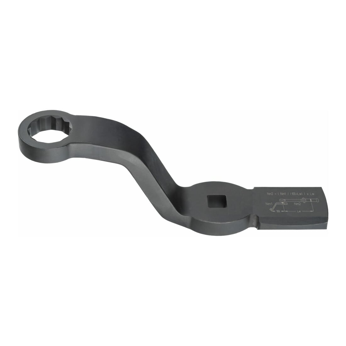Clé polygonale à frapper à 12 pans avec 2 surfaces de frappe 2872FS-24 24 mm HAZET