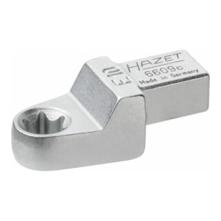 Clé polygonale TX encastrée 6609C-E10 Carré encastré 9 x 12 mm Profil TX externe E10 HAZET