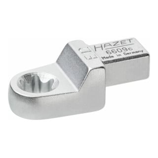 Clé polygonale TX encastrée 6609C-E12 Carré encastré 9 x 12 mm Profil TX externe E12 HAZET