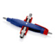 Clé pour armoires de commande, forme stylo, pour toutes les armoires et systèmes de fermeture standard Knipex