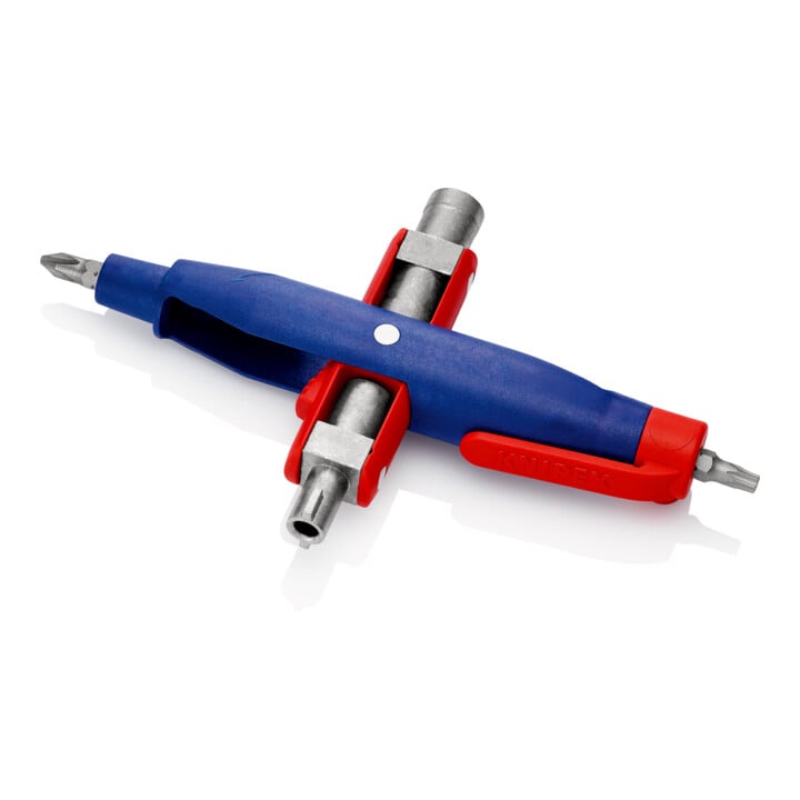 Clé pour armoires de commande, forme stylo, pour toutes les armoires et systèmes de fermeture standard Knipex
