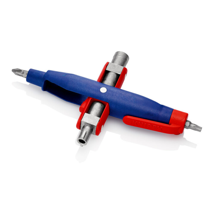 Clé pour armoires de commande, forme stylo, pour toutes les armoires et systèmes de fermeture standard Knipex