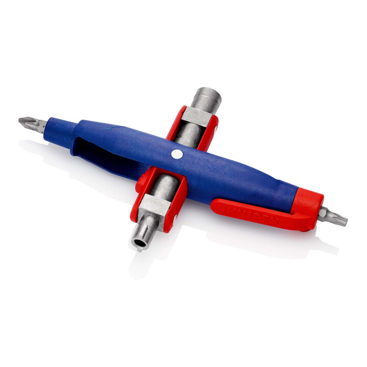 Clé pour armoires de commande, forme stylo, pour toutes les armoires et systèmes de fermeture standard Knipex