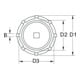 Clé pour écrou à encoches 3/4", 6 ergots pour Mercedes KS Tools