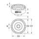 Clé pour écrou à encoches 3/4", pour DAF, 6 ergots Ø 86 mm KS Tools