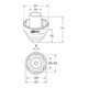 Clé pour écrou à encoches 3/4" pour Mercedes, 6 ergots Ø 82 mm KS Tools