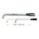 Clé pour écrous de roue Hazet extensible, 1/2"