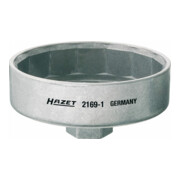 Clé pour filtres à huile 2169-1 ∙ Carré creux 12,5 mm (1/2 pouce) ∙ Profil à 15 pans extérieurs HAZET