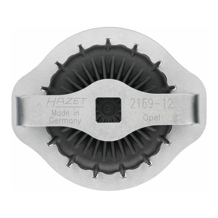 Clé pour filtres à huile Hazet 2169-12, carré creux 12,5 mm (1/2 pouce), Profil à rainures, 107 mm