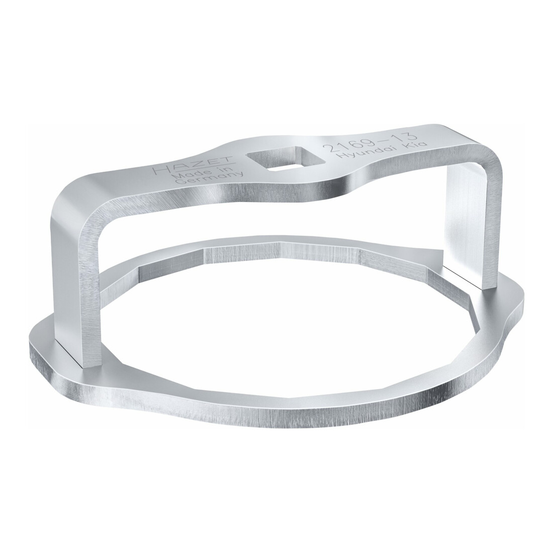 Clé pour filtres à huile Hazet 2169-13, carré creux 12,5 mm (1/2 pouce), profil à 14 pans extérieurs, 92 mm