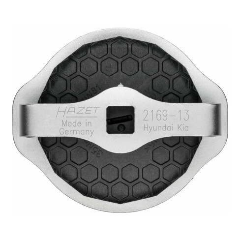 Clé pour filtres à huile Hazet 2169-13, carré creux 12,5 mm (1/2 pouce), profil à 14 pans extérieurs, 92 mm