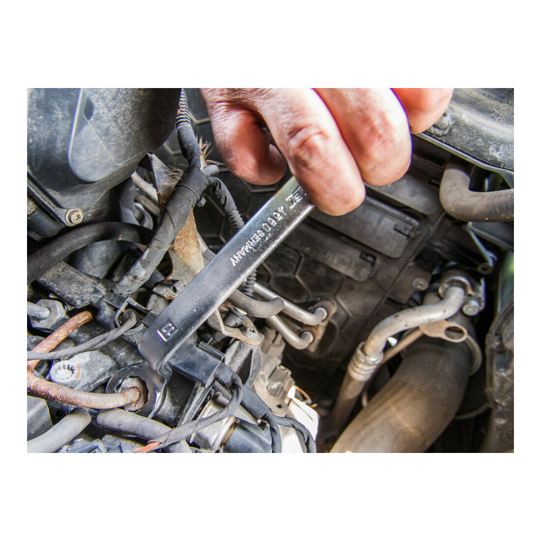 Clé pour la conduite d'injection 4560 ∙ Profil à 12 pans extérieurs ∙ 17 x 17 HAZET