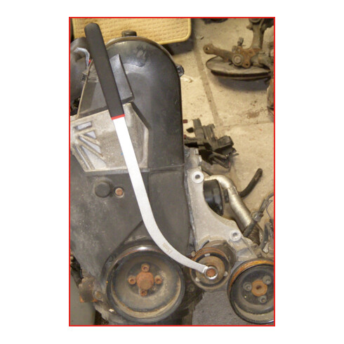 KS Tools Courroie trapézoïdale + clé à courroie crantée, longueur 460mm