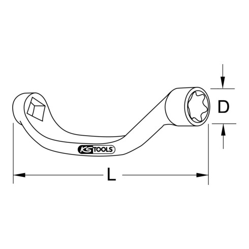 Cle pour verrou de cylindre E20 KS Tools