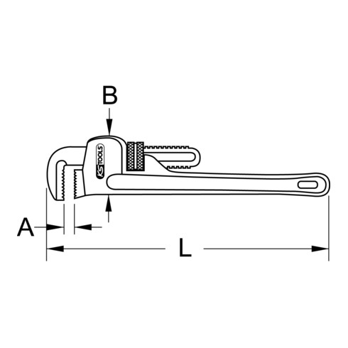 Clé serre-tube KS Tools en acier