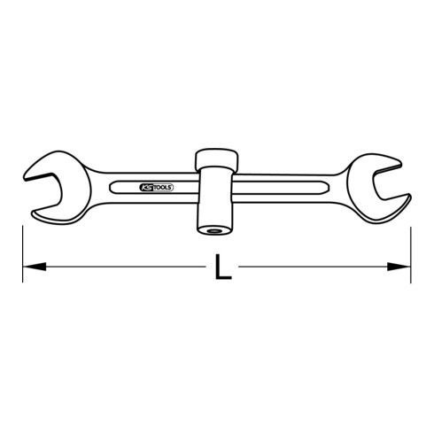 Clé spéciale sanitaire KS Tools 17 x 19mm