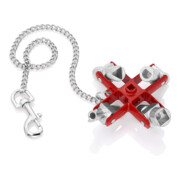 Clé universelle, pour toutes les armoires et systèmes de fermeture standard Knipex