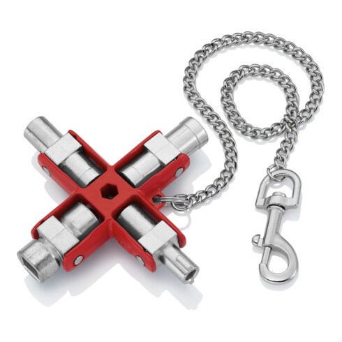 Clé universelle, pour toutes les armoires et systèmes de fermeture standard Knipex