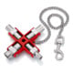Clé universelle, pour toutes les armoires et systèmes de fermeture standard Knipex